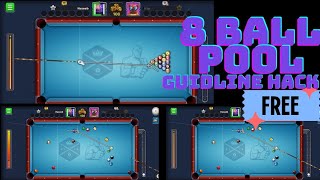 8 Ball pool guideline hack for free 2023 work 100 [upl. by Ahsyekal]