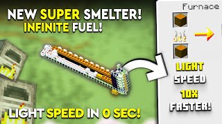 Minecraft NEW Super Smelter Tutorial  Light Speed  28000 PH [upl. by Llerad904]