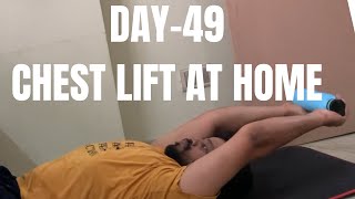 breast size decrease workout at home Day49 motivation chestworkout homeworkoutbellyfat belly [upl. by Atikkin]