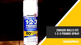 Zinsser Bulls Eye 123 Primer Spray  HD Supply [upl. by Horner44]