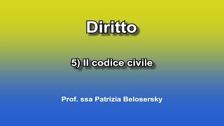 5 Il codice civile [upl. by Innis]