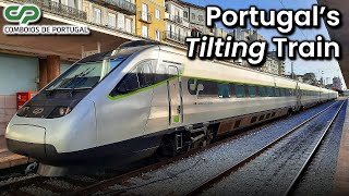 LISBON to PORTO on Portugals Premier Train  CP Alfa Pendular First Class Review [upl. by Elyag]