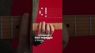 Cm7 Arpeggio G Shape guitarlessons [upl. by Hniht429]