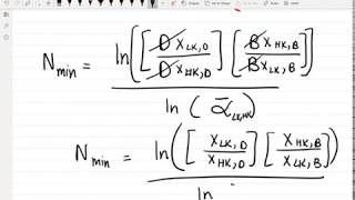 FUG Fenske Equation [upl. by Nilorac]