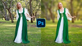 How To Blur Backgrounds in Photoshop FAST amp EASY [upl. by Canica]