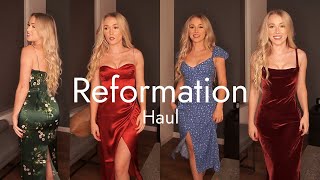 Reformation TRY ON haul  new in december 2022 [upl. by Eenolem]