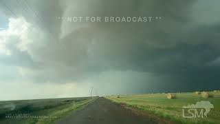 Tornado doing damage near Seiling OK [upl. by Arrad]