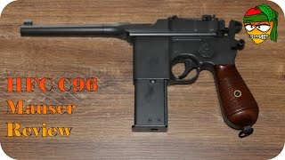 HFC Mauser C96 Review  Mango Airsoft [upl. by Esilrahc]