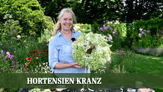 Sommerliche Eleganz HortensienKranz selbst gestalten [upl. by Arline]