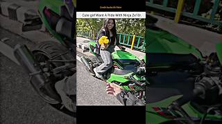 Cute girl Purpose kar di Zx10r Ride se impress hokar 🥰shorts bike rider cutegirl purpose zx10r [upl. by Bocyaj]