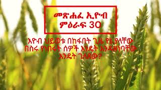 የመጽሐፍ ቅዱስ ንባብ  መጽሐፈ ኢዮብ ምዕራፍ 30 Amharic bible Reading of The Book of Job Chapter 30 [upl. by Bosch]