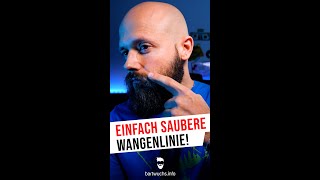 Saubere Wangenlinie im Bart Die einfachste und schnellste Methode shorts [upl. by Patric]