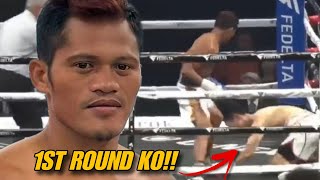 1ST ROUND KO Froilan Saludar vs Keita Kurihara Full Fight Highlights [upl. by Uos]