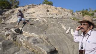 Geological Field demonstration by Prof T K Biswal Part 59  Fold description [upl. by Troxell]