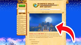 Wizard101 TEST REALM IS UP  Selenopolis Update Notes [upl. by Diraj]