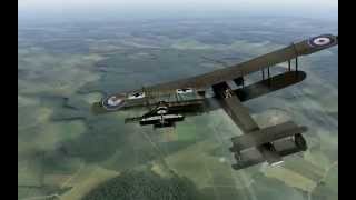 Rise Of Flight Fokker Triplane CRASHES into Bomber SURVIVES [upl. by Reimer403]