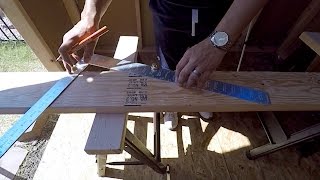 HOW TO MAKE A COMMON RAFTER AND RIDGE BOARD EASIEST WAY [upl. by Airetnahs]