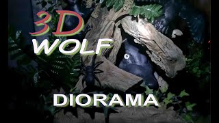 3D printed wolf diorama [upl. by Cornwell]