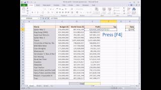 Excel Quick Tip 2  The Quickest Way to put Dollar Signs into a Formula  Wise Owl [upl. by Dukie]