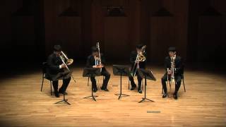 Virtuoso Trombone Quartet Recital Holst 1st Suite Part 01 [upl. by Watkins]