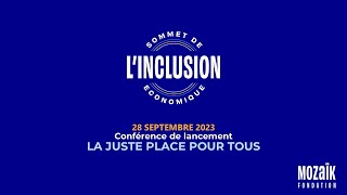 La conférence de lancement du Sommet de lInclusion Économique 2023 [upl. by Paddy]