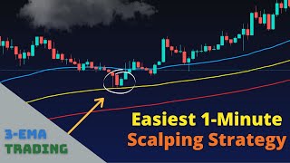 The Easiest 1Minute Scalping Strategy 3EMA Trading Strategy [upl. by Tcideneb174]