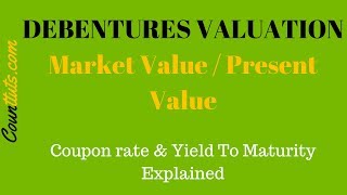 Debentures Valuation  Calculating Market Value PV of Debentures [upl. by Noman]