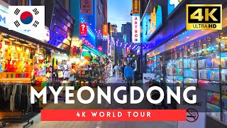 Myeongdong 2024  Seoul Walking Tour Night Walk in Myeongdong April 2024【4K HDR】 [upl. by Ydaj966]