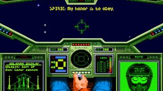 Wing Commander DOS  Intro amp First Mission Enyo 1 [upl. by Oetsira302]