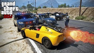 GTA 5 Roleplay  DOJ 191  Rocket Car Racing Criminal [upl. by Ellenohs]