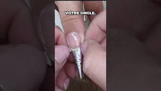 Comment faire une construction ongle en gel en chablon  prothésisteongulaire chablon ongleengel [upl. by Westmoreland]