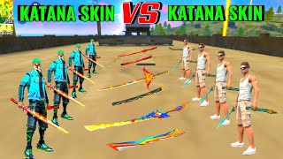 Katana Skin vs Katana Skin On Factory Roof  KATANA SKIN Challenge  Garena Free Fire 🔥 [upl. by Reinertson749]