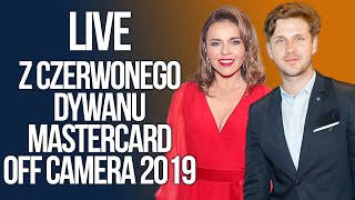 Królikowski Herbuś i inne gwiazdy złapane na czerwonym dywanie Mastercard OFF Camera 2019  LIVE [upl. by Glinys]