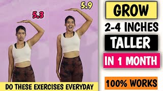 Grow 24 Inches Taller in 1 Month  Easy Height Boosting Exercises  Grow taller Fitness journey [upl. by Ttimme]