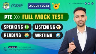 PTE Full Mock Test with Answers  August 2024  Language Academy PTE NAATI amp IELTS Online Classes [upl. by Gretchen]