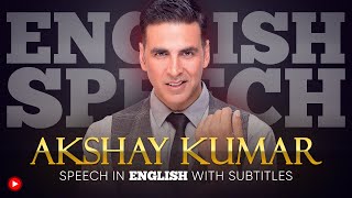 ENGLISH SPEECH  AKSHAY KUMAR Family First English Subtitles [upl. by Annahaj634]