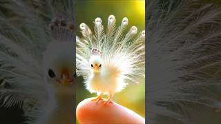 white baby peacock সাদা ময়ূরের বাচ্চা। birds peacock [upl. by Yellas]