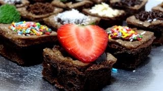 Receta de brownie de chocolate con nueces  Como hacer brownie de chocolate [upl. by Lari]