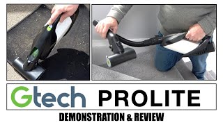 Gtech Prolite Hand Held Vacuum Cleaner Review amp Demonstration [upl. by Eisteb]