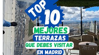 Top10 de las mejores terrazas que debes visitar en Madrid [upl. by Fabiolas397]