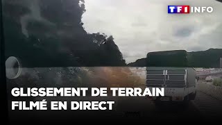 Glissement de terrain filmé en direct [upl. by Ativel892]