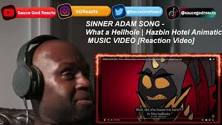 SINNER ADAM SONG  What a Hellhole  Hazbin Hotel Animatic【Song By MilkyyMelodies 】 REACTION [upl. by Emoraj543]