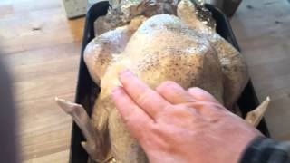 Big Green Egg  Brined Smoked Turkey Recipe [upl. by Epuladaugairam]