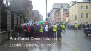 ProIsrael Protest Dublin Ireland [upl. by Kreitman]