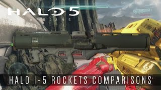 Halo 5 Guardians  Rocket Launcher Comparisons Halo 15 [upl. by Levins]