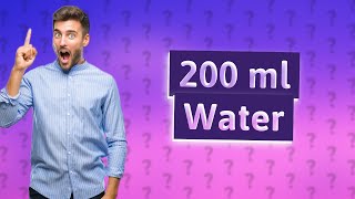 How do I measure 200 ml of water [upl. by Carlee118]