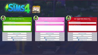 Lifes Drama Mod v211 Improved Savable Custom Text Box Input ShowcaseTutorial [upl. by Leontina]