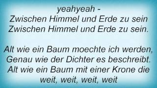 19466 Puhdys  Alt Wie Ein Baum Lyrics [upl. by Lebanna]