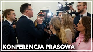 Konferencja prasowa marszałka Sejmu Szymona Hołowni [upl. by Nhguavahs588]