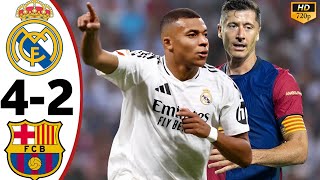 Real Madrid vs Barcelona 42•All Goals amp Highlights 2024 HD 🔥 [upl. by Lledra]